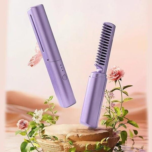 Rechargeable Hair Straightener Comb