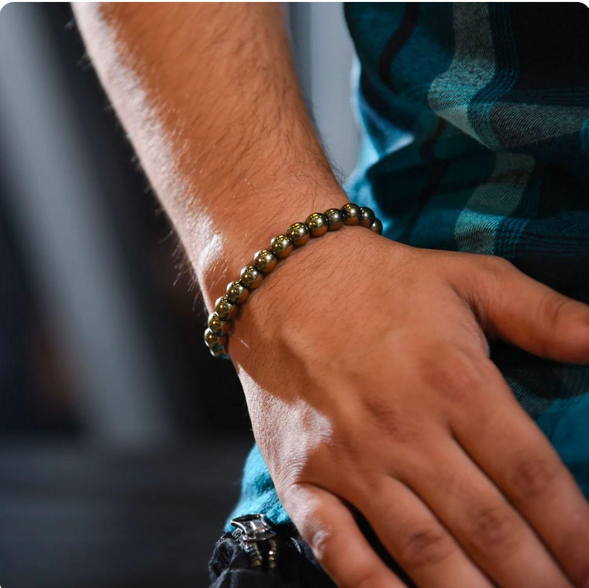 Unisex Money Magnet Pyrite Bracelet